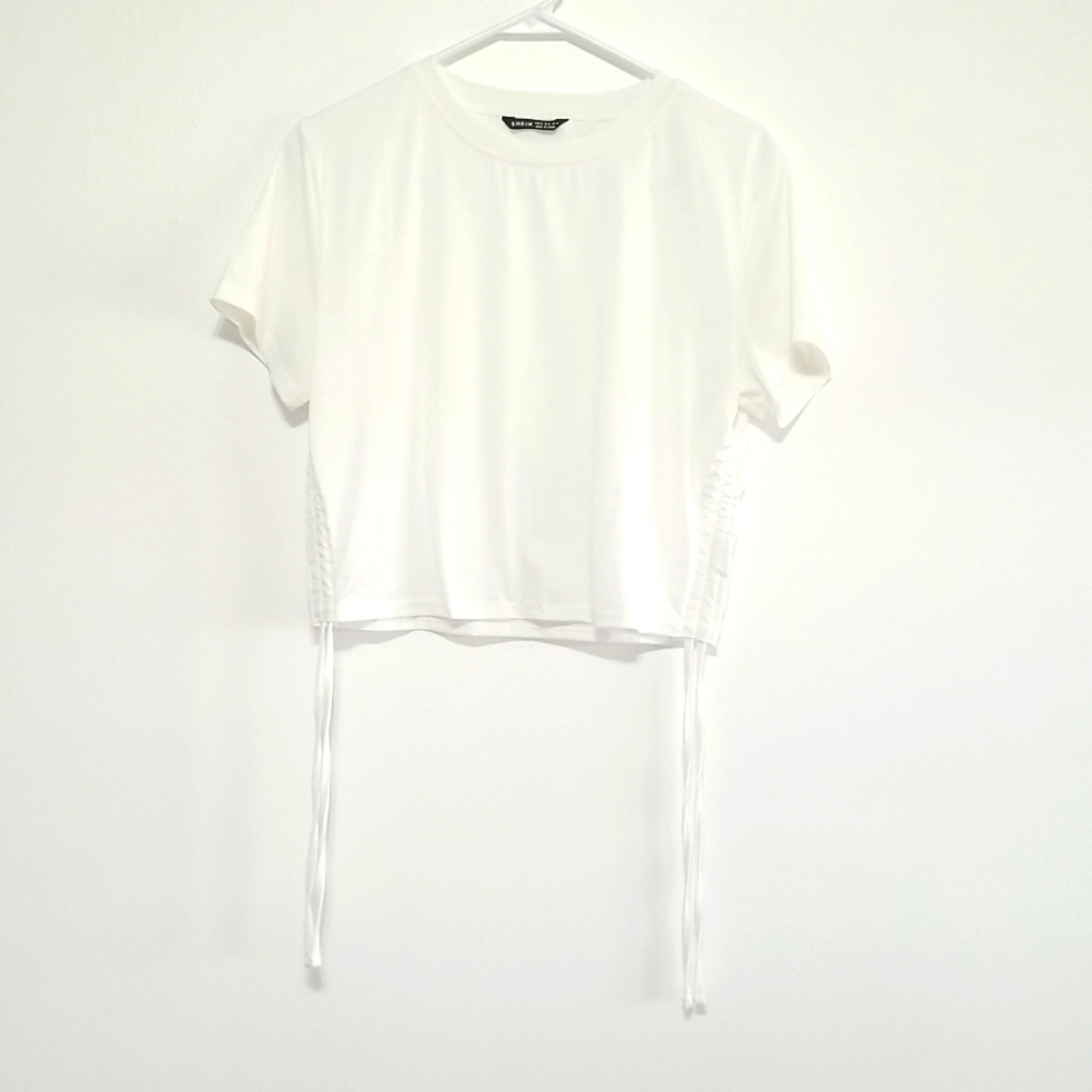 Size XL SHEIN shirt with ruched ties​​​​​